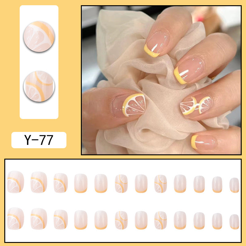 Manicura Francesa De Plástico Amarillo Limón al por mayor